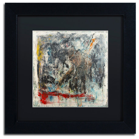 Joarez 'Furia e Paixao' Framed Art, Black Frame, 11"x11", Black Matte