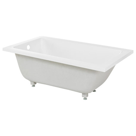 Voltaire 54"x30" Reversible Drain Drop-In Bathtub