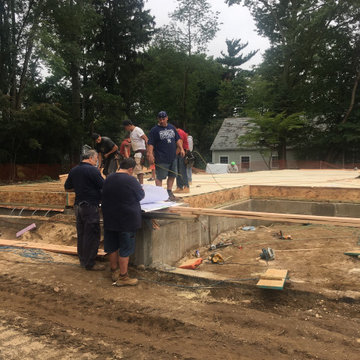 Construction Chronology of a new Luxury Residence in Flower Hill, NY