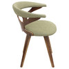 The Monte Dining Chair, Green, Fabric