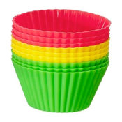 Red Light, Green Light Silicone Baking Cups, Set of 18