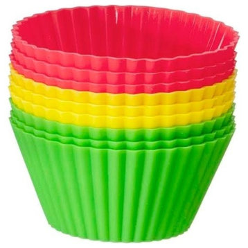 Red Light, Green Light Silicone Baking Cups, Set of 18