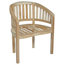 vidaXL Teak Banana Chairs, Set of 2