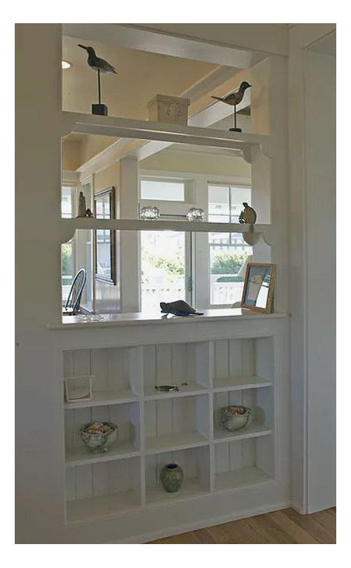 How hard is it to add a couple of shelves to a wall opening