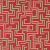 Red Geometric Outdoor Indoor Marine Upholstery Fabric By The Yard