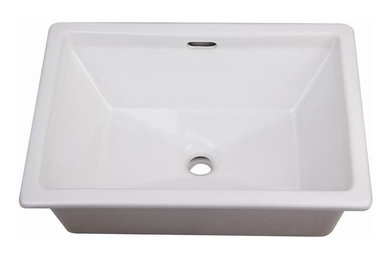 YMBOL | Up to 65% Off Self Rimming Ceramic Lavatory Topmount  Sink + Extra 20% o