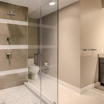 Contemporary Bathroom by Assurance Construction LLC in South New Jersey