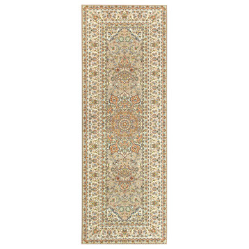 My Magic Carpet Kenya Beige Rug, 2.5'x7'
