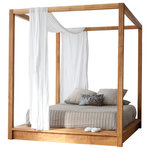 LAXseries - LAXseries Canopy Bed, Queen - With its minimalist approach and ulta clean lines, the PCHseries Canopy Bed offers a secluded and dreamy place to rest.