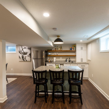 Transitional Basement Remodel Prairie Village, KS
