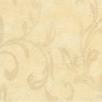 Plume Cafe Modern Scroll Wallpaper, Sample