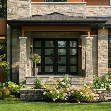 Arriscraft Driftwood Building Stone Home - Quebec