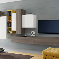 Italian Wall Unit Exential Y45 by Spar - $4,785.00 - Entertainment Centers And Tv Stands