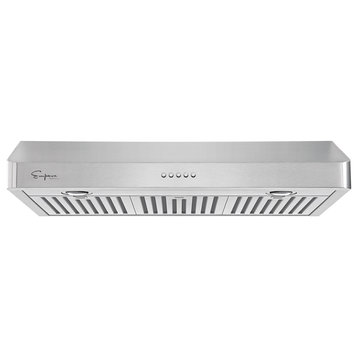 30 In. 500 CFM Ducted Under Cabinet Range Hood With Push Button Controls