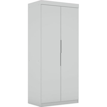 Mulberry Sectional Modern Armoire Wardrobe Closet, White