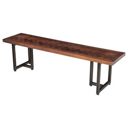 Industrial Dining Benches by The Khazana Home Austin Furniture Store
