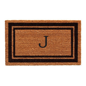 Monogram Letter J Doormat Contemporary Doormats By Envelor