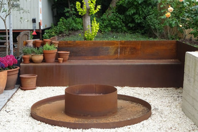 Großer Moderner Garten mit Betonboden in Dortmund