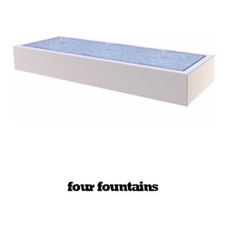 Aluminium Water Square Table - Garden Water Features