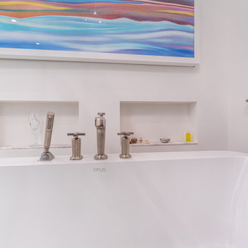 Contemporary Master Bath Renovation in Uptown Charlotte