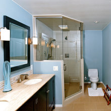 how shower encl. low wall frost glass