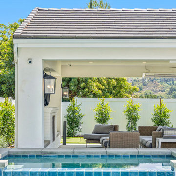 Poolside View Toward Covered Patio