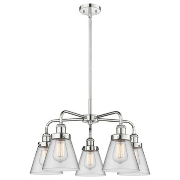 Innovations Cone 5 24.25" Chandelier Polished Chrome