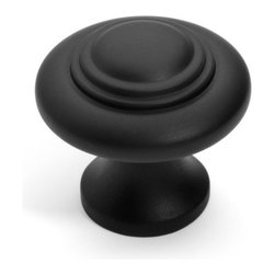 Dynasty Hardware - Super Saver K-9229 Concentric Cabinet Knob, Flat Black - Cabinet And Drawer Knobs