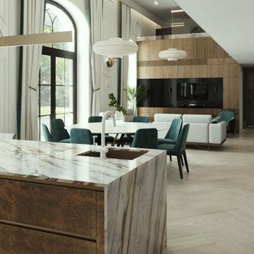 Luxury Modern Residence with Double-Height Spaces