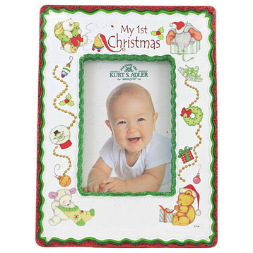 Home Decor My 1St Christmas Phote Frame Polyresin Picture Free Standing W8506