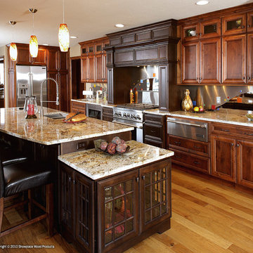 Door style: Arlington | Species: Rustic Alder | Finish: Autumn with Walnut