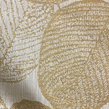Shade Tropical Woven Texture Upholstery Fabric, Golden