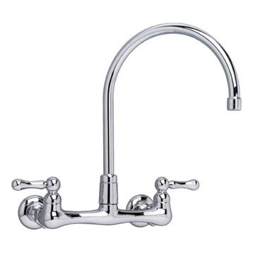 American Standard 7293.152 Heritage Double Handle Wall Mounted - Chrome