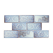 3"x6" Antiguo Feelings Ceramic Wall Tiles, Set of 8, Via Lactea