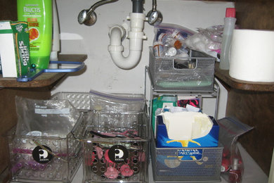 Closet and bathroom cabinet organization