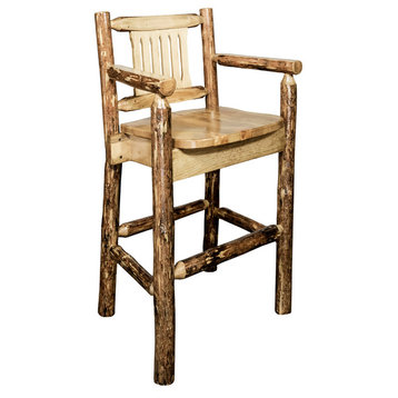 Glacier Country Collection Captain's Bar Stool