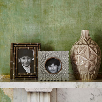 Snowflake Vase and Ceramic Frames