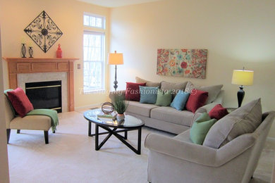 Family room - transitional family room idea in DC Metro