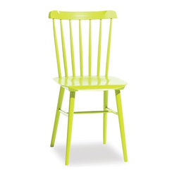 Lime Green Ironica Dining Chair by Tom Kelley for TON - Dining Chairs