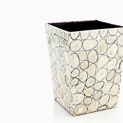 Tagua Veneer Wastebasket - Bath Products