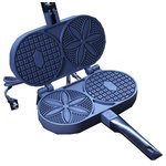 C. Palmer Mfg. Inc. - Original Pizzelle Iron - Non Stick - Flour, eggs, sugar, and butter-- what else could you possibly need to make a pizzelle? This Original Pizzelle Iron! Ideal for creating those traditional Italian waffle cookies, this pizzelle iron makes two 4.5 inch round pizzelles with ease. Add in vanilla, lemon zest, or your favorite flavoring, and savor that pizzelle!