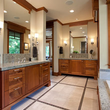 countertop and cabinetry bathroom