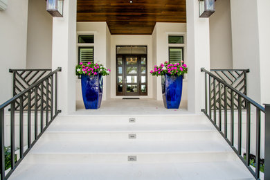 Inspiration for a coastal entryway remodel in Tampa