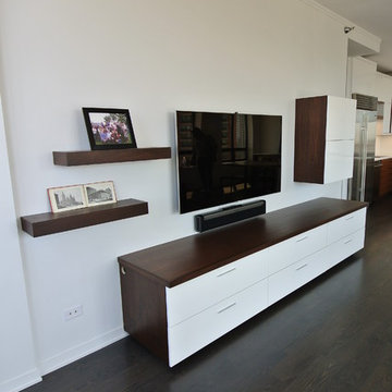 Custom Kitchen with High Grade Plastic Finished Cabinets