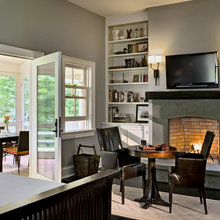 slate fireplace