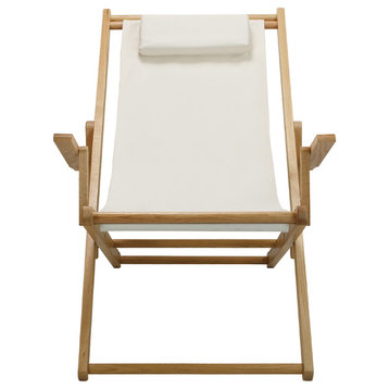 0Sling Chair Natural Frame-Natural/Wheat Canvas