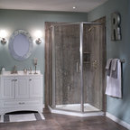 Sliding doors for bathroom entrance