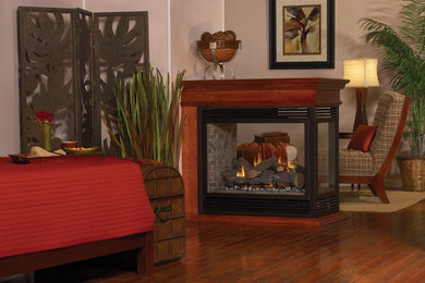 Traditional Style See-Through and Multi-Sided Fireplace - American Hearth