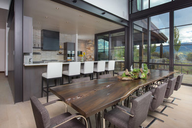 Inspiration for a contemporary kitchen remodel in Denver