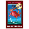 Joanne Kollman Westport Washington Dungeness Crab Art Print, 24"x36"